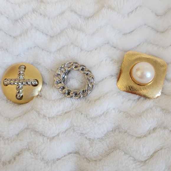 3 Vintage Scarf Clips - Picture 2 of 3